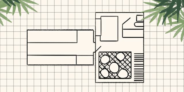 Plan d'étage d'une maison très simple au troisième étage