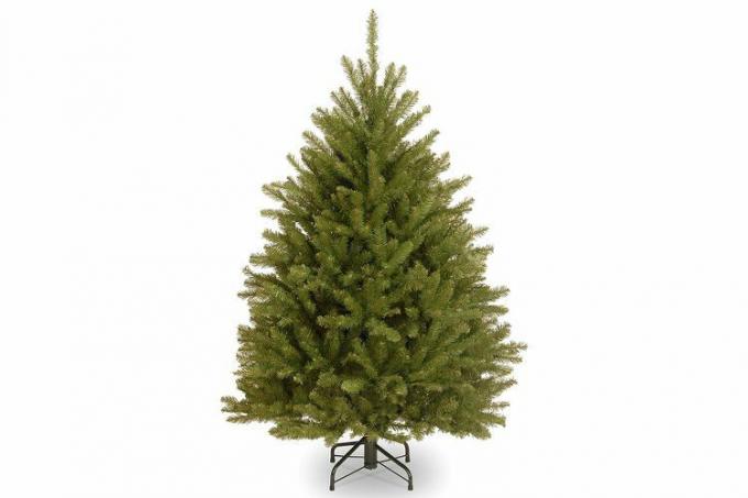 Amazon National Tree Company Mini sapin de Noël artificiel, vert, sapin Dunhill, support inclus, 4 pieds