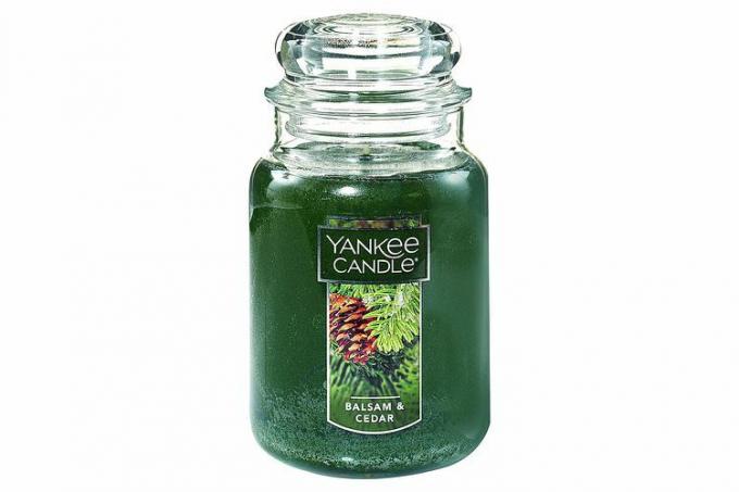 Black Friday Amazon Yankee Bougie parfumée au baume et au cèdre